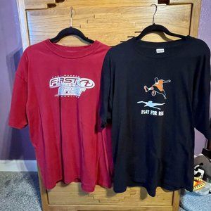 2 Vintage Mens Football Shirts - Kurt Warner Foundation & NFL Street Unplugged (